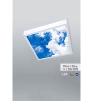 1x1-tekli-60x60-tavana Yapışık Led Panel-54w-sıva Üstü Avize-kolay Montaj-bulutlu- Led