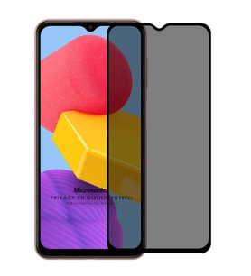 Microsonic Samsung Galaxy M13 Privacy 5D Gizlilik Filtreli Cam Ekran Koruyucu Siyah