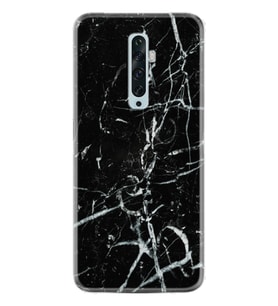 Oppo Reno 2Z 4 Lite 4 Pro 5 6 7 A31 Kılıf Desemli Silikon Black Marble 3 1382
