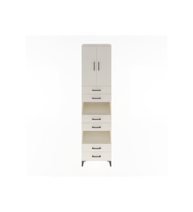 Hyperion Dolap 4 Raflı 6 Çekmeceli 2 Kapaklı 60x44x243 Aytaşı-Aytaşı