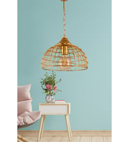 DEDE TEKLİ TUNA SARKIT MAT GOLD AVİZE