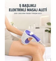 5 Başlıklı Elektrikli Aleti 2200-2500 RPM Yüksek Titreşimli Vücut Bakım ve Rahatlama Cihazı
