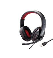 Kulaklık Usb Ps4 Uyumlu - Siyah Kırmızı HD1171