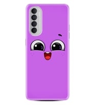 Oppo Reno 4 Pro Kılıf Silikon Desen Özel Seri Purple Sweety 1717