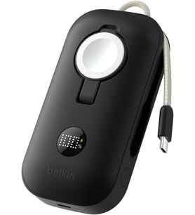 Belkin Boostcharge Pro 10K Mah Power Bank, Apple Watch Şarj Cihazlı, Entegre Örgülü Usb-C Kablo Ve D