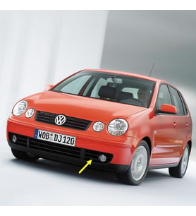 VW Polo 2002-2005 Ön Tampon Sol Sis Farı Kapağı Sisli 6Q0853665A
