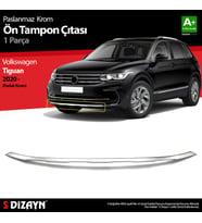 VW Tiguan Krom Ön Tampon Çıtası 2020-2024 (Parlak Krom)