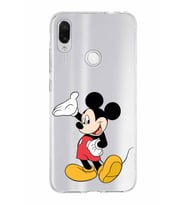 Xiaomi Redmi Note 7 Uyumlu Kapak Mickey Mouse Tasarımlı Şeffaf Silikon Kılıf