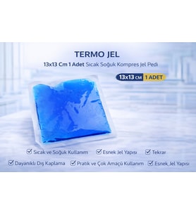 Termo Jel 13X13 Cm 1 Adet Sıcak Soğuk Kompres Jel Pedi