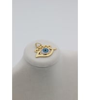 XUPİNG JEWELRY GÖZ KOLYE KALPLİ CHARM (Sarı)