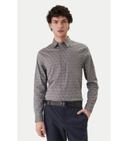 Guess Uzun Kollu Cepli Jakarlı Erkek Lacivert Gömlek M6GH18W1713-FBDB