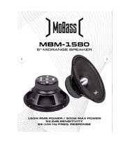 MBM-1580-300W MAX-150W RMS-PROFESYONEL 2025 YENİ SERİ-20 CM MİDRANGE HOPARLÖR (Siyah)