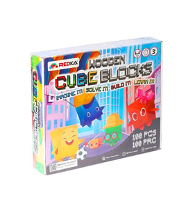 Wooden Cubes Blocks Oyun Platformu Ve Kitapçi 3 Yaş+
