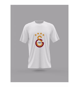 Taraftarlara Sevgiliye Galatasaray Logo Tasarım Baskılı T-Shirt