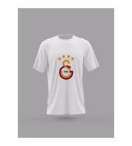 Taraftarlara Sevgiliye Galatasaray Logo Tasarım Baskılı T-Shirt