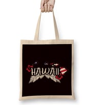 Hawaii Hibiscus Island Ocean Summer Aloha Vacation Traveler Bez Çanta Uzun Saplı