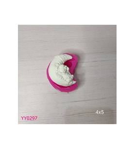 YY0297 Ay Üzerinde Uyuyan Koyun Silikon Kalıp