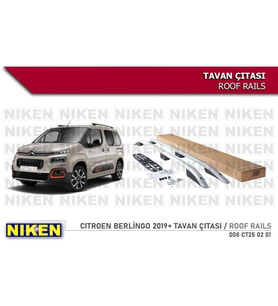 Cıtroen Berlingo Tavan Çıtası Uzun Gri 2019- Sonrası Modeller