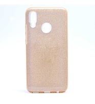 Huawei P Smart 2019 Kılıf Simli Parlak Shining Kapak (Gold)