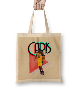 Caris LeVert Vintage Art - Legend Basketball Gift Bez Çanta Uzun Saplı