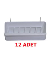 Uzun Beyaz Yemlik 6 Gözlü 12 Adet