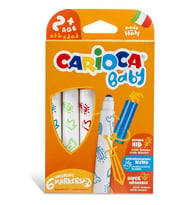 Carioca Jumbo Bebek Süper Yıkanabilir Keçeli Boya Kalemi 6 Lı (Karışık)