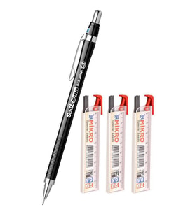 Scrikss Simo R&D Japan Uçlu Kalem Siyah 0.5 1 Adet ve Mikro 0,5 Versatil Kalem Uçu Siyah 3 Paket 