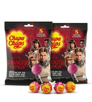 Chupa Chups 5 Mystery Flavors Stranger Thıngs Scan to Joın the Adventure Lolipop 120 g (2 ADET)