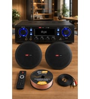 Lastvoice Black Stately Pack-2 Tavan Hoparlörü ve Anfi Ses Sistemi Seti
