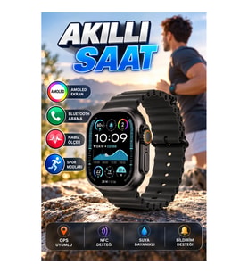 1.54 İnç Dokunmatik Akıllı Saat – Bluetooth, NFC, GPS Uyumlu, Nabız Ölçer ve Sesli Görüşme