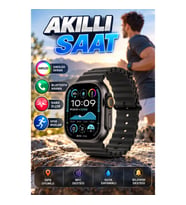 1.54 İnç Dokunmatik Akıllı Saat – Bluetooth, NFC, GPS Uyumlu, Nabız Ölçer ve Sesli Görüşme