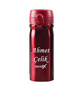 İsme Özel Termos 350Ml. Trendix Kırmızı