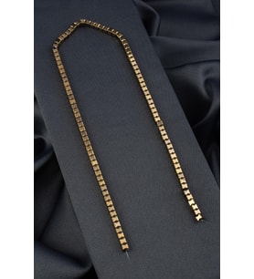 Hematit Doğal Taş Parlak Antik Sarı Küp Kesim 4x4mm Dizi [AA]