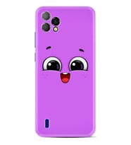 P13 Blue Plus 2022 32 Gb Kılıf Silikon Desen Özel Seri Purple Sweety 1717