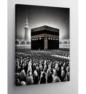 Kanvas Tablo Siyah Beyaz Kabe