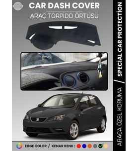 SEAT IBIZA 6F (2017-2024) Torpido Örtüsü Ön Göğüs Halı Torpido Koruma Birebir Uyum Kaymaz UV Koruma