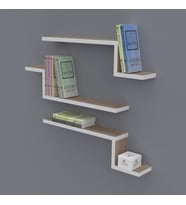 Kenzlife kitaplık mediha 015*060*20*3 crd duvar rafı