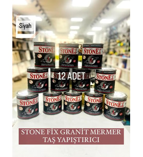 12'li Granit Mermer Ve Taş Yapıştırıcısı 1200 Gram - Siyah