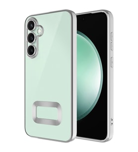 Samsung Galaxy S25 FE Uyumlu Kılıf Kamera Korumalı Logo Gösteren Zore Omega Kapak