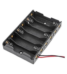 Powermaster Yan Yana 6'lı AA Pil Yuvası (IC-234B)