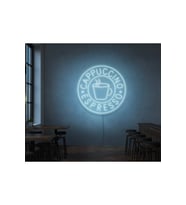 CAPPUCCINO ESPRESSO Yazılı Ve Şekilli Neon Tabela