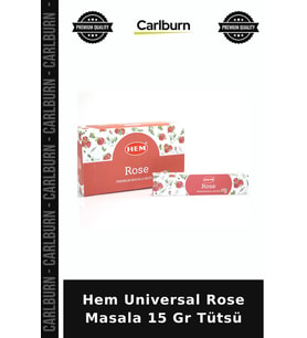 Özel Üretim Gül Kokulu Aromaterapi Ev Kokusu Meditasyon Hem Unıversal Rose Masala 15 Gr Tütsü