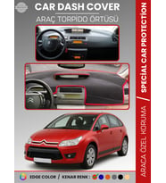 CITROEN C4 (2004-2009) Torpido Örtüsü Ön Göğüs Torpido Koruma Tam Uyum Çatlamayı Önler Kolay Montaj