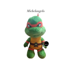 Ninja Kaplumbağa Peluş Oyuncak Uyku Arkadaşı Hediyelik Peluş 35 cm (Çok Renkli)