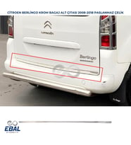Citroen Berlingo Krom Bagaj Alt Çıtası 2008-2018 Arası P. Çelik