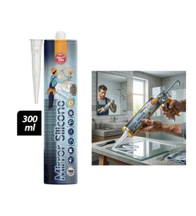 Şeffaf Silikon - 300 ml - Ayna Cam Yapıştırıcı