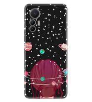 Xiaomi 12 Lite Kılıf Resimli Desenli Baskılı Silikon Space Woman 1311