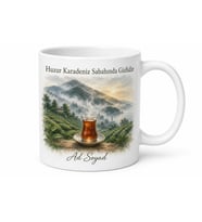 Ordu Karadeniz Sabahı Temalı Kupa Bardak Hediye Özel Tasarım Porselen Mug