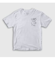 Presmono Unisex Çocuk Beyaz Look Mom Astroworld Travis Scott T-Shirt 42904tt (Beyaz)