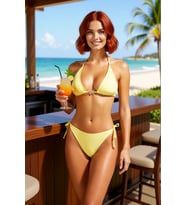 Kadın Bikini Takımı Üçgen Kap Kolsuz Düz Desen Döküm Aksesuarlı Balensiz Bağlama Bağcık Örme Raşel